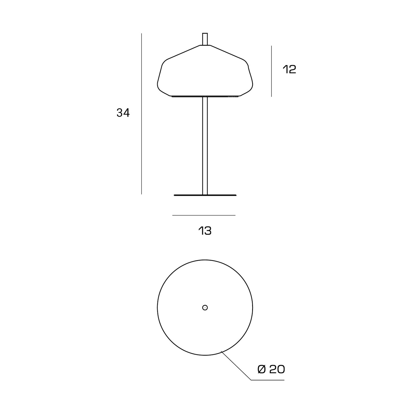 Candeeiros de mesa XRAY